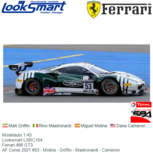 Modelauto 1:43 | Looksmart LSRC104 | Ferrari 488 GT3 | AF Corse 2021 #53 Belgium / Spa-Francorchamps / 24 Hours Modelauto 1:43 | Looksmart LSRC104 | Ferrari 488 GT3 | AF Corse 2021 #53 Belgium / Spa-Francorchamps / 24 Hours
