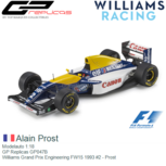 Modelauto 1:18 | GP Replicas GP047B | Williams Grand Prix Engineering FW15 1993 #2 - Alain Prost Modelauto 1:18 | GP Replicas GP047B | Williams Grand Prix Engineering FW15 1993 #2 - Alain Prost