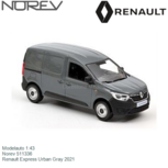 Modelauto 1:43 | Norev 511336 | Renault Express Urban Gray 2021 Modelauto 1:43 | Norev 511336 | Renault Express Urban Gray 2021