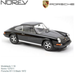 Modelauto 1:18 | Norev 127511 | Porsche 911 S Black 1972 Modelauto 1:18 | Norev 127511 | Porsche 911 S Black 1972