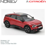 Modelauto 1:43 | Norev 155448 | Citroƫn C4 Elixer Red 2020 Modelauto 1:43 | Norev 155448 | Citroƫn C4 Elixer Red 2020
