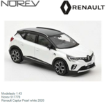 Modelauto 1:43 | Norev 517778 | Renault Captur Pearl white 2020 Modelauto 1:43 | Norev 517778 | Renault Captur Pearl white 2020