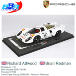 Modelauto 1:18 | BBR Models BBRC1834B | Porsche 917/69 | David Piper Racing 1969 #30 Austria / Zeltweg / 1000km Zeltweg Modelauto 1:18 | BBR Models BBRC1834B | Porsche 917/69 | David Piper Racing 1969 #30 Austria / Zeltweg / 1000km Zeltweg