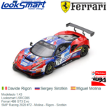 Modelauto 1:43 | Looksmart LSRC085 | Ferrari 488 GT3 Evo | SMP Racing 2020 #72 - Miguel Molina Modelauto 1:43 | Looksmart LSRC085 | Ferrari 488 GT3 Evo | SMP Racing 2020 #72 - Miguel Molina