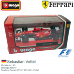 Modelauto 1:43 | Bburago 26801V | Ferrari SF15-T | Scuderia Ferrari 2015 #5 Modelauto 1:43 | Bburago 26801V | Ferrari SF15-T | Scuderia Ferrari 2015 #5