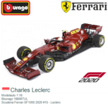 Modelauto 1:18 | Bburago 16808TUL | Ferrari SF1000 | Scuderia Ferrari 2020 #15 Italy / Mugello Tuscan Grand Prix Modelauto 1:18 | Bburago 16808TUL | Ferrari SF1000 | Scuderia Ferrari 2020 #15 Italy / Mugello Tuscan Grand Prix