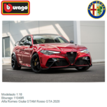 Modelauto 1:18 | Bburago 11049R | Alfa Romeo Giulia GTAM Rosso GTA 2020 Modelauto 1:18 | Bburago 11049R | Alfa Romeo Giulia GTAM Rosso GTA 2020
