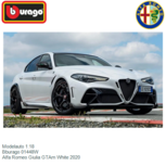 Modelauto 1:18 | Bburago 01448W | Alfa Romeo Giulia GTAm White 2020 Modelauto 1:18 | Bburago 01448W | Alfa Romeo Giulia GTAm White 2020