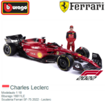 Modelauto 1:18 | Bburago 16811LE | Scuderia Ferrari SF-75 2022 - Charles Leclerc Modelauto 1:18 | Bburago 16811LE | Scuderia Ferrari SF-75 2022 - Charles Leclerc