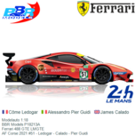 Modelauto 1:18 | BBR Models P18213A | Ferrari 488 GTE LMGTE | AF Corse 2021 #51 France / Le Mans 24 Hours Modelauto 1:18 | BBR Models P18213A | Ferrari 488 GTE LMGTE | AF Corse 2021 #51 France / Le Mans 24 Hours