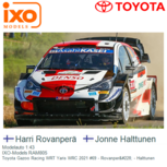 Modelauto 1:43 | IXO-Models RAM805 | Toyota Gazoo Racing WRT Yaris WRC 2021 #69 - Harri Rovanperä Modelauto 1:43 | IXO-Models RAM805 | Toyota Gazoo Racing WRT Yaris WRC 2021 #69 - Harri Rovanperä