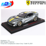 Modelauto 1:18 | BBR Models P18207A2 | Ferrari 812 Competizione Coburn Grey / Giallo Fly 2021 Modelauto 1:18 | BBR Models P18207A2 | Ferrari 812 Competizione Coburn Grey / Giallo Fly 2021