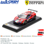 Modelauto 1:43 | Looksmart LSRC105 | Ferrari 488 GT3 | AF Corse 2021 #52 - Louis Machiels Modelauto 1:43 | Looksmart LSRC105 | Ferrari 488 GT3 | AF Corse 2021 #52 - Louis Machiels