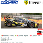 Modelauto 1:43 | Looksmart LSRC109 | Ferrari 488 GT3 | Iron Lynx 2021 #71 Belgium / Spa-Francorchamps / 24 Hours Modelauto 1:43 | Looksmart LSRC109 | Ferrari 488 GT3 | Iron Lynx 2021 #71 Belgium / Spa-Francorchamps / 24 Hours