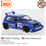 Modelauto 1:43 | IXO-Models RAC361A | MG Metro 6R4 1986 #58 - Geoff Fielding Modelauto 1:43 | IXO-Models RAC361A | MG Metro 6R4 1986 #58 - Geoff Fielding