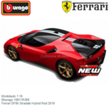 Modelauto 1:18 | Bburago 16911R/BK | Ferrari SF90 Stradale Hybrid Red 2019 Modelauto 1:18 | Bburago 16911R/BK | Ferrari SF90 Stradale Hybrid Red 2019