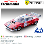 Modelauto 1:18 | Tecnomodel TM18249B | Ferrari 308 GTB-4 LM | N.A.R.T 1975 #17 - Gagliardi - Cluxton Modelauto 1:18 | Tecnomodel TM18249B | Ferrari 308 GTB-4 LM | N.A.R.T 1975 #17 - Gagliardi - Cluxton