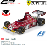 Modelauto 1:12 | GP Replicas GP12-15B | Scuderia Ferrari 312 B3 1974 #12 - Lauda Modelauto 1:12 | GP Replicas GP12-15B | Scuderia Ferrari 312 B3 1974 #12 - Lauda