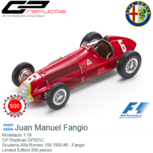 Modelauto 1:18 | GP Replicas GP021C | Scuderia Alfa Romeo 158 1950 #6 - Fangio Modelauto 1:18 | GP Replicas GP021C | Scuderia Alfa Romeo 158 1950 #6 - Fangio