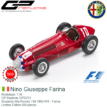 Modelauto 1:18 | GP Replicas GP021D | Scuderia Alfa Romeo 158 1950 #10 - Farina Modelauto 1:18 | GP Replicas GP021D | Scuderia Alfa Romeo 158 1950 #10 - Farina