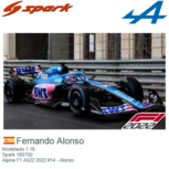 Modelauto 1:18 | Spark 18S750 | Alpine F1 A522 2022 #14 - Alonso Modelauto 1:18 | Spark 18S750 | Alpine F1 A522 2022 #14 - Alonso