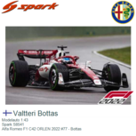 Modelauto 1:43 | Spark S8541 | Alfa Romeo F1 C42 ORLEN 2022 #77 - Bottas Modelauto 1:43 | Spark S8541 | Alfa Romeo F1 C42 ORLEN 2022 #77 - Bottas