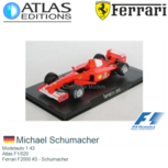 Modelauto 1:43 | Atlas F1/020 | Ferrari F2000 #3 Modelauto 1:43 | Atlas F1/020 | Ferrari F2000 #3