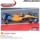 Modelauto 1:18 | Minichamps 530201955 | McLaren MCL35 Renault 2020 #55 - Sainz Modelauto 1:18 | Minichamps 530201955 | McLaren MCL35 Renault 2020 #55 - Sainz