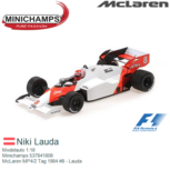 Modelauto 1:18 | Minichamps 537841808 | McLaren MP4/2 Tag 1984 #8 - Lauda Modelauto 1:18 | Minichamps 537841808 | McLaren MP4/2 Tag 1984 #8 - Lauda