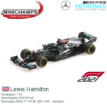 Modelauto 1:43 | Minichamps 410210144 | Mercedes AMG F1 W12E 2021 #44 - Hamilton Modelauto 1:43 | Minichamps 410210144 | Mercedes AMG F1 W12E 2021 #44 - Hamilton