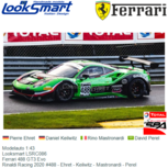 Modelauto 1:43 | Looksmart LSRC086 | Ferrari 488 GT3 Evo | Rinaldi Racing 2020 #488 - Ehret - Keilwitz - Mastronardi - Perel Modelauto 1:43 | Looksmart LSRC086 | Ferrari 488 GT3 Evo | Rinaldi Racing 2020 #488 - Ehret - Keilwitz - Mastronardi - Perel