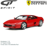 Modelauto 1:18 | GT Spirit GT349 | Ferrari 355 GTB Belinetta Red Modelauto 1:18 | GT Spirit GT349 | Ferrari 355 GTB Belinetta Red
