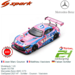 Modelauto 1:43 | Spark SG756 | Mercedes Benz AMG GT3 | GetSpeed 2021 #7 - Schiller - Gounon - Vaxiviere Modelauto 1:43 | Spark SG756 | Mercedes Benz AMG GT3 | GetSpeed 2021 #7 - Schiller - Gounon - Vaxiviere