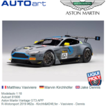 Modelauto 1:18 | Autoart 81906 | Aston Martin Vantage GT3 APP | R-Motorsport 2019 #62a Australia / Bathurst / 12 hours Modelauto 1:18 | Autoart 81906 | Aston Martin Vantage GT3 APP | R-Motorsport 2019 #62a Australia / Bathurst / 12 hours