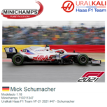 Modelauto 1:18 | Minichamps 110211347 | Uralkali Haas F1 Team VF-21 2021 #47 - Schumacher Modelauto 1:18 | Minichamps 110211347 | Uralkali Haas F1 Team VF-21 2021 #47 - Schumacher