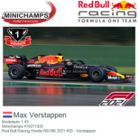 Modelauto 1:43 | Minichamps 410211333 | Red Bull Racing Honda RB16B 2021 #33 - Verstappen Modelauto 1:43 | Minichamps 410211333 | Red Bull Racing Honda RB16B 2021 #33 - Verstappen
