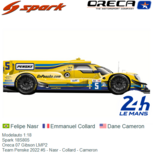 Modelauto 1:18 | Spark 18S805 | Oreca 07 Gibson LMP2 | Team Penske 2022 #5 - Nasr - Collard - Cameron Modelauto 1:18 | Spark 18S805 | Oreca 07 Gibson LMP2 | Team Penske 2022 #5 - Nasr - Collard - Cameron