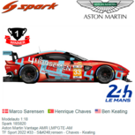 Modelauto 1:18 | Spark 18S820 | Aston Martin Vantage AMR LMPGTE-AM | TF Sport 2022 #33 - Sørensen - Chaves - Keating Modelauto 1:18 | Spark 18S820 | Aston Martin Vantage AMR LMPGTE-AM | TF Sport 2022 #33 - Sørensen - Chaves - Keating