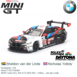 Modelauto 1:64 | MiniGT MGT00394 | BMW M4 GT3 | BMW Team RLL 2022 #24 USA / Daytona 24 hours Modelauto 1:64 | MiniGT MGT00394 | BMW M4 GT3 | BMW Team RLL 2022 #24 USA / Daytona 24 hours