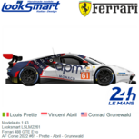 Modelauto 1:43 | Looksmart LSLM2261 | Ferrari 488 GTE Evo | AF Corse 2022 #61 - Louis Prette Modelauto 1:43 | Looksmart LSLM2261 | Ferrari 488 GTE Evo | AF Corse 2022 #61 - Louis Prette