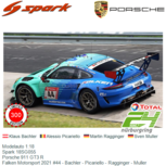 Modelauto 1:18 | Spark 18SG055 | Porsche 911 GT3 R | Falken Motorsport 2021 #44 Germany / Nürburgring / 24 Hours Modelauto 1:18 | Spark 18SG055 | Porsche 911 GT3 R | Falken Motorsport 2021 #44 Germany / Nürburgring / 24 Hours