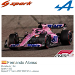 Modelauto 1:64 | Spark Y250 | Alpine F1 Team A522 2022 #14 - Alonso Modelauto 1:64 | Spark Y250 | Alpine F1 Team A522 2022 #14 - Alonso