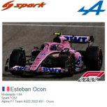Modelauto 1:64 | Spark Y251 | Alpine F1 Team A522 2022 #31 - Ocon Modelauto 1:64 | Spark Y251 | Alpine F1 Team A522 2022 #31 - Ocon