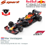Modelauto 1:18 | Spark 18S595 | Red Bull RB16B | Red Bull Racing 2021 #33 Monaco / Monte Carlo / Monaco Grand Prix Modelauto 1:18 | Spark 18S595 | Red Bull RB16B | Red Bull Racing 2021 #33 Monaco / Monte Carlo / Monaco Grand Prix