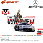 Modelauto 1:43 | Spark 22SPA88 | AMG Team AKKodis ASP GT3 2022 - Juncadella - Gounon - Marciello Modelauto 1:43 | Spark 22SPA88 | AMG Team AKKodis ASP GT3 2022 - Juncadella - Gounon - Marciello