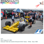 Verf | Zero Paints ZP-1691 | Airbrush Paint Set 3x30ml Minardi M189 Yellow - White - Blue 1989 Verf | Zero Paints ZP-1691 | Airbrush Paint Set 3x30ml Minardi M189 Yellow - White - Blue 1989