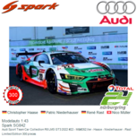 Modelauto 1:43 | Spark SG842 | Audi Sport Team Car Collection R8 LMS GT3 2022 #22 - Müller - Haase - Niederhauser - Rast Modelauto 1:43 | Spark SG842 | Audi Sport Team Car Collection R8 LMS GT3 2022 #22 - Müller - Haase - Niederhauser - Rast