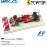 Modelauto 1:43 | Tameo TMB034 | Scuderia Ferrari SF15-T 2015 #5 - Vettel Modelauto 1:43 | Tameo TMB034 | Scuderia Ferrari SF15-T 2015 #5 - Vettel