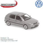 Modelauto 1:43 | Minichamps 940055501 | Volkswagen Golf IV Black 1997 Modelauto 1:43 | Minichamps 940055501 | Volkswagen Golf IV Black 1997