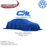 Modelauto 1:43 | Minichamps 940055101 | Volkswagen 1303 Geel 1974 Modelauto 1:43 | Minichamps 940055101 | Volkswagen 1303 Geel 1974